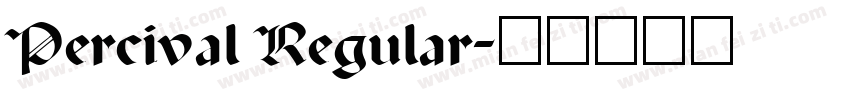 Percival Regular字体转换